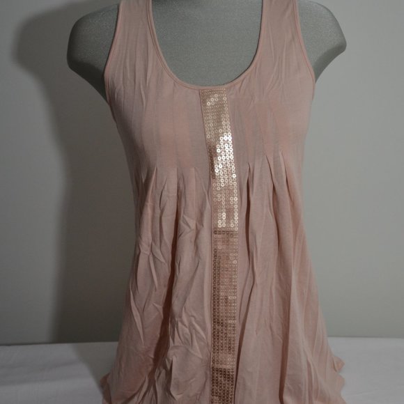 Mark. Racerback Tank with Front Sequin Stripe - Picture 7 of 9